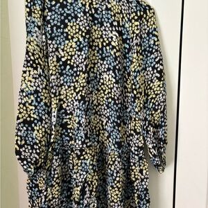 H&M Floral Dress - Black, Yellow, Blue, White